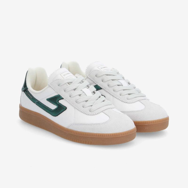 SHEFFIELD JOGGER W - NAP/SUEDE/METAL - BLANC/VERT